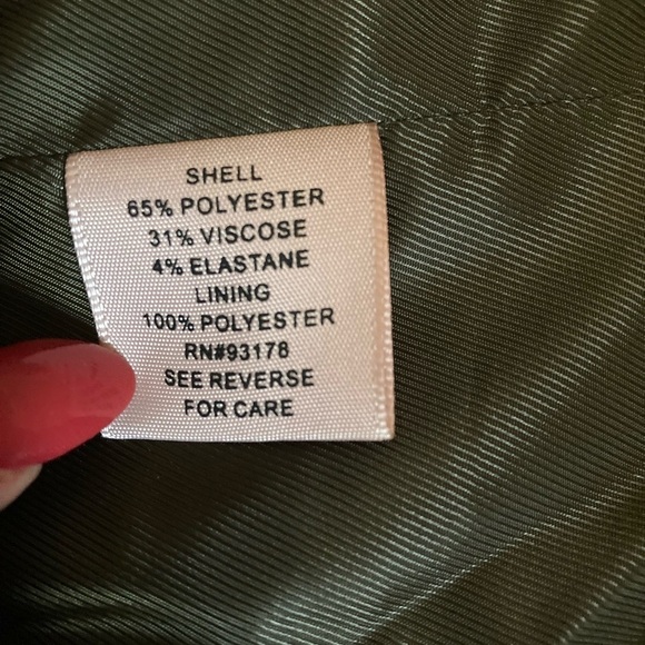 Philosophy Fern Green Crop Blazer with Silver Hardware Closure - Picture 7 of 12